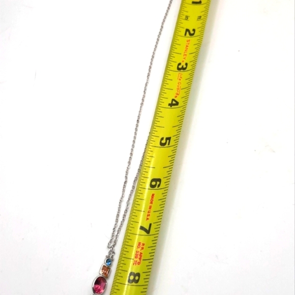 New Gumdrop Swarovski Crystals adjustable necklace - Picture 5 of 11